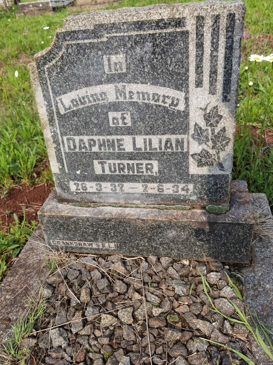 TURNER Daphne Lilian 1932-1934