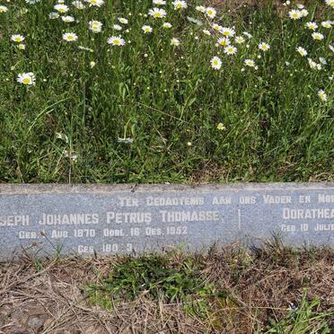 THOMASSE Joseph Johannes Petrus 1870-1952 &amp; Dorathea Regina BOTHA 1876-1943