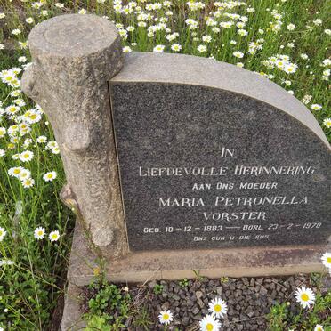 VORSTER Maria Petronella 1883-1970
