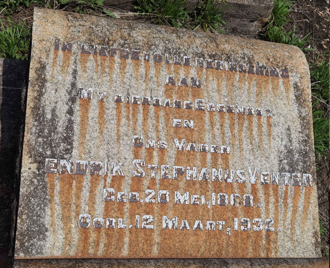 VENTER Hendrik Stephanus 1868-1932