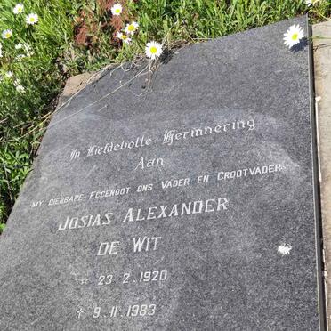 WIT Josias Alexander, de 1920-1983