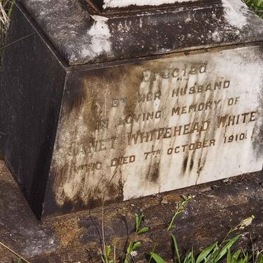 WHITE Janet Whitehead -1910