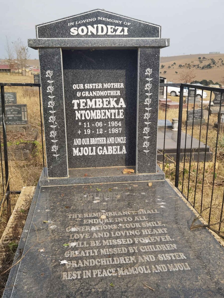 SONDEZI Tembeka Ntombentle 1954-1987