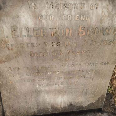 BROWN H. Ellerton -1920