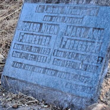 FORRESTER Richard Nixon 1829-1908 & Mary Ann 1832-1911_1