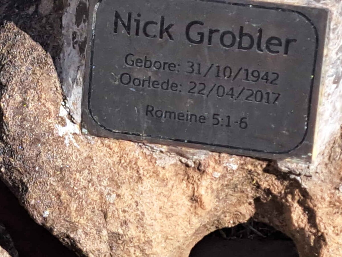 GROBLER Nick 1942-2017