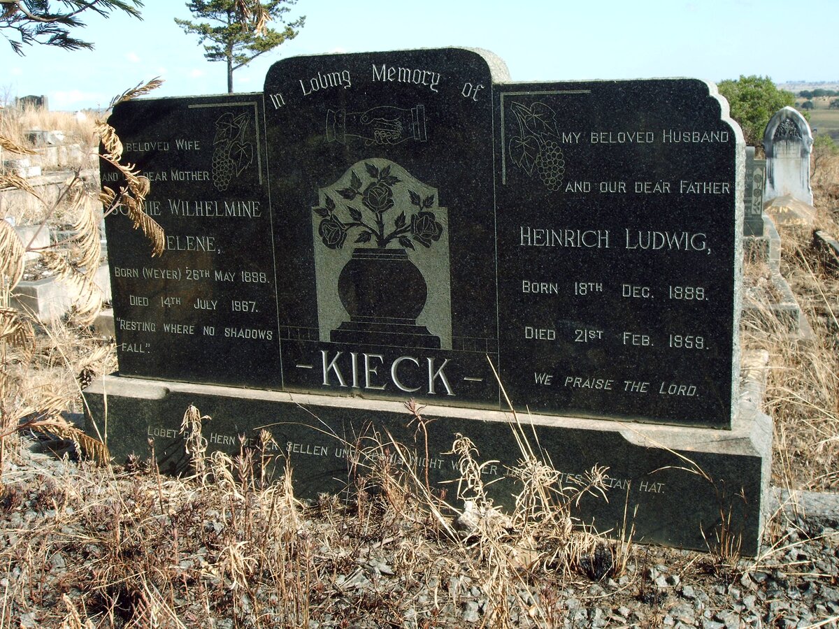 KIECK Heinrich Ludwig 1888-1959 &amp; Sophie Wilhelmine Helene WEYER 1898-1967