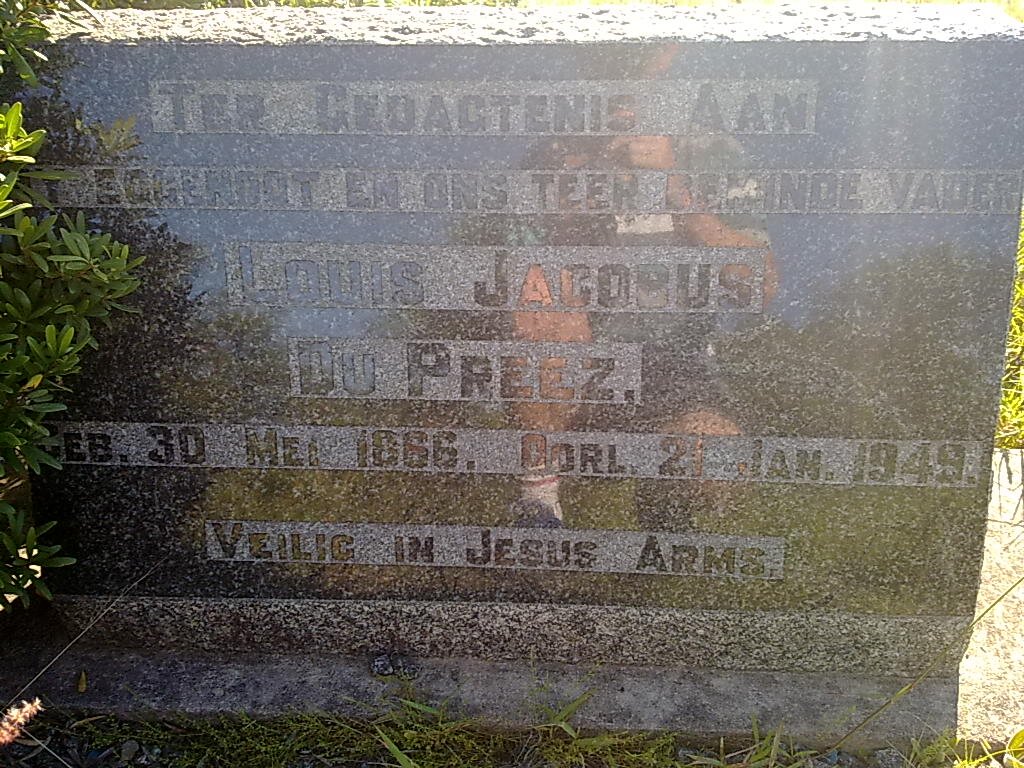 PREEZ Louis Jacobus, du 1866-1499