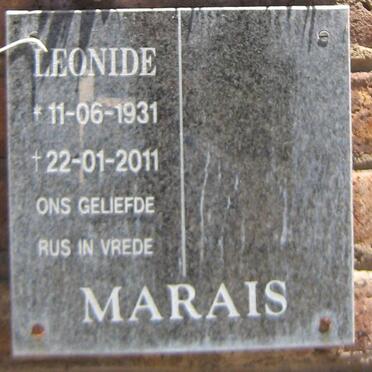 MARAIS Leonide 1931-2011