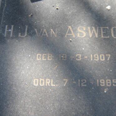 ASWEGEN H.J., van 1907-1985