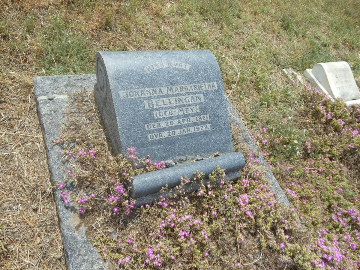 BELLINGAN Johanna Margarietha nee MEY 1861-1928