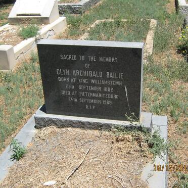 BAILIE Glyn Archibald 1882-1969