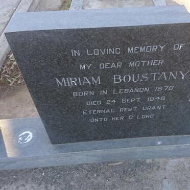BOUSTANY Miriam 1870-1946