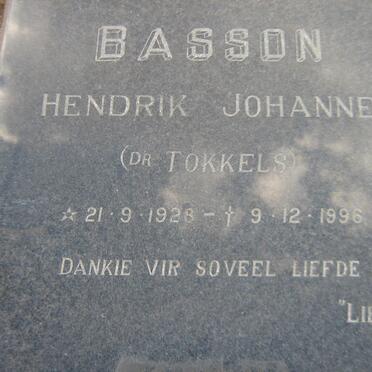 BASSON Hendrik Johannes 1928-1996 &amp; &amp; Matilda 1934- 