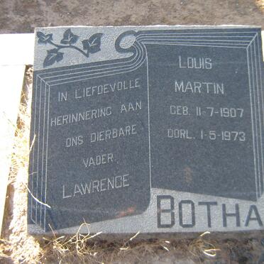 BOTHA Lawrence Louis Martin 1907-1973