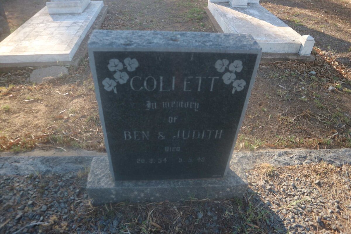 COLLETT Ben -1954 &amp; Judith -1949