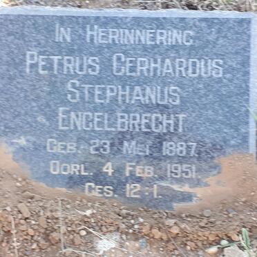 ENGELBRECHT Petrus Gerhardus Stephanus 1887-1951