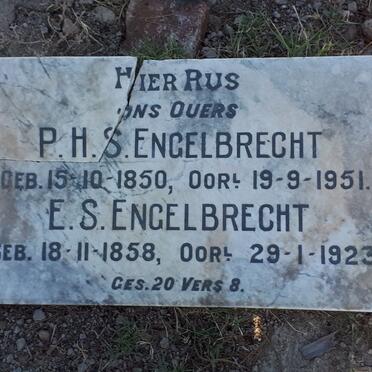 ENGELBRECHT P.H S. 1850-1951 &amp; E.S. 1858-1923