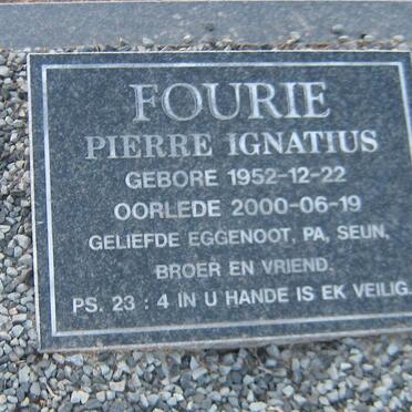 FOURIE Pierre Ignatius 1952-2000