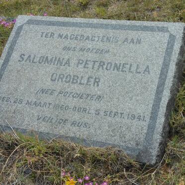 GROBLER Salomina Petronella nee POTGIETER 1860-1941