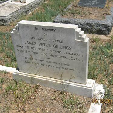 GILLINGS James Peter 1868-1950