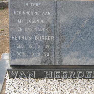HEERDEN Petrus Burger, van 1921-1990
