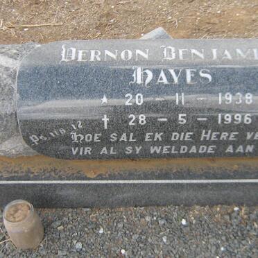 HAYES Vernon Benjamin 1938-1996