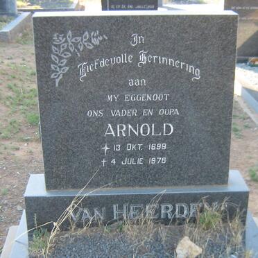 HEERDEN Arnold, van 1899-1976