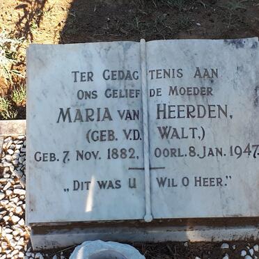 HEERDEN Maria, van nee V.D. WALT 1882-1947