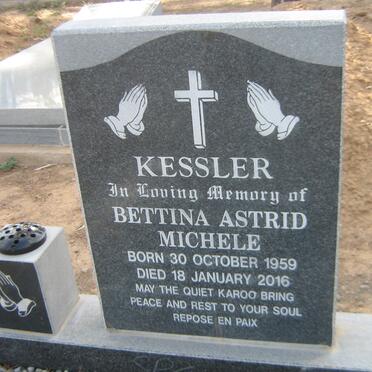 KESSLER Bettina Astrid Michele 1959-2016