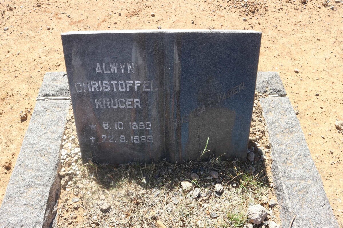 KRUGER Alwyn Christoffel 1893-1969