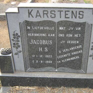 KARSTENS Jacobus H.S. 1923-1989