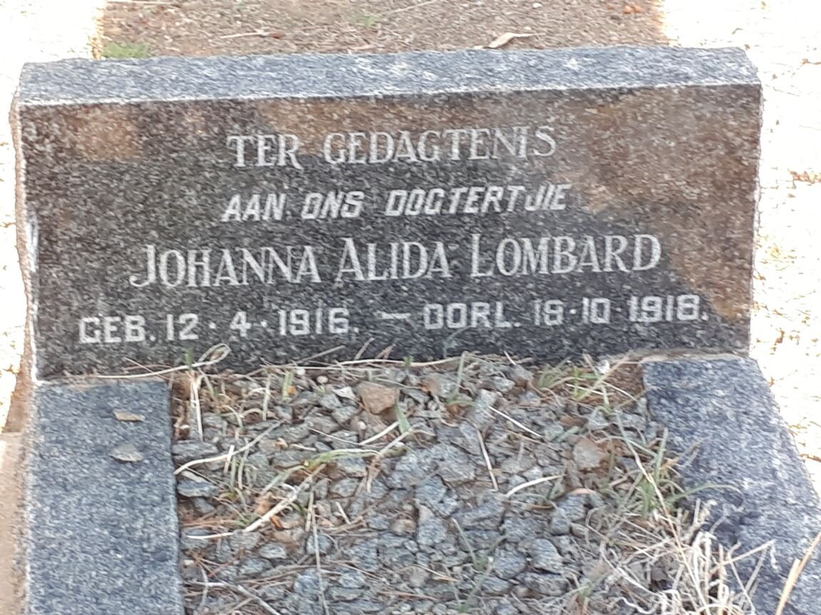 LOMBARD Johanna Alida 1916-1918