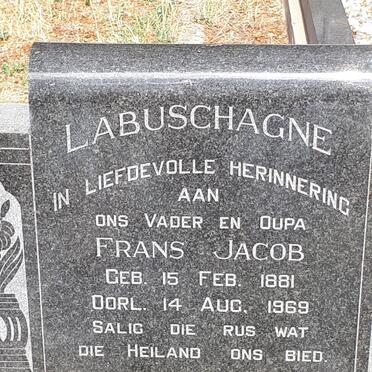 LABUSCHAGNE Frans Jacob 1881-1969