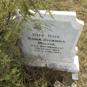 MÜLDER Anna Johanna nee OPPERMAN 1898-1943
