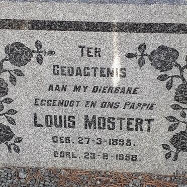 MOSTERT Louis 1895-1958