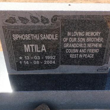 MTILA Siphosethu Sandile 1992-2004
