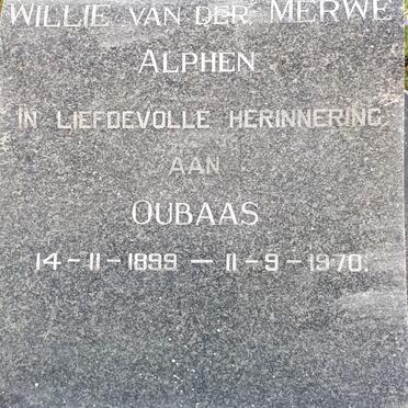 MERWE Willie, van der 1899-1970