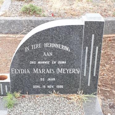 MARAIS Elydia nee MEYERS 1891 - 1986
