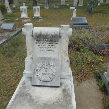 MERWE Petrus, V.D. 1861-1930