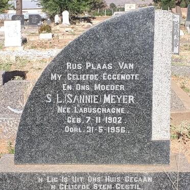 MEYER S.L. nee LABUSCHAGNE 1902-1956