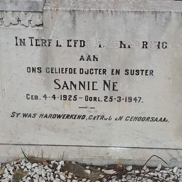 NEL Sannie 1925-1947