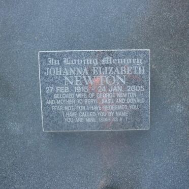 NEWTON Johanna Elizabeth 1915-2005