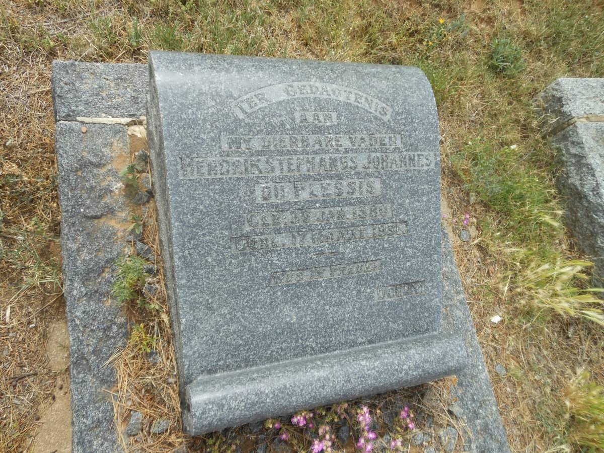 PLESSIS Hendrik Stephanus Johannes, du 1880-1931