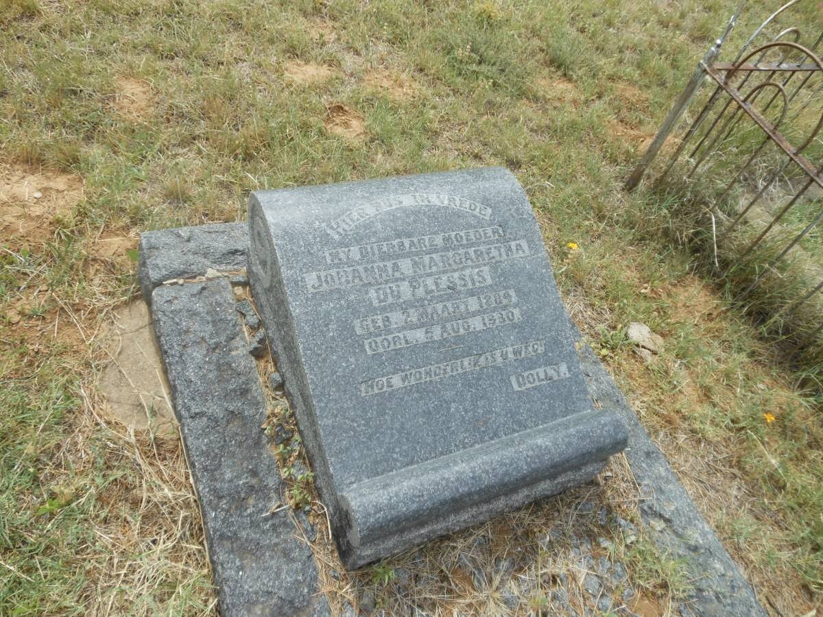 PLESSIS Johanna Margaretha, du 1884-1930