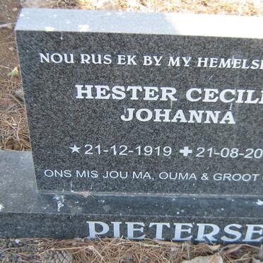 PIETERSE Hester Cecilia Johanna 1919-2004
