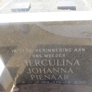 PIENAAR Andries Francois 1914-1974 &amp; Herculina Johanna 1918-2010