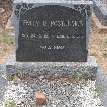 POSTHUMUS Emily G. 1911-1957