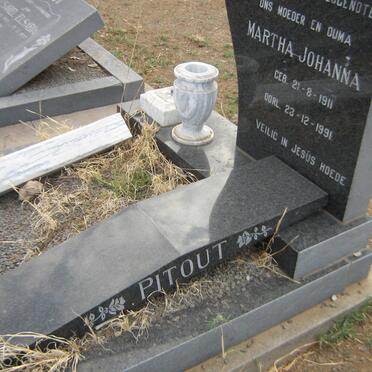PITOUT Martha Johanna 1911-1991