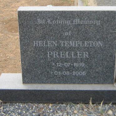 PRELLER Helen Templeton 1919-2006